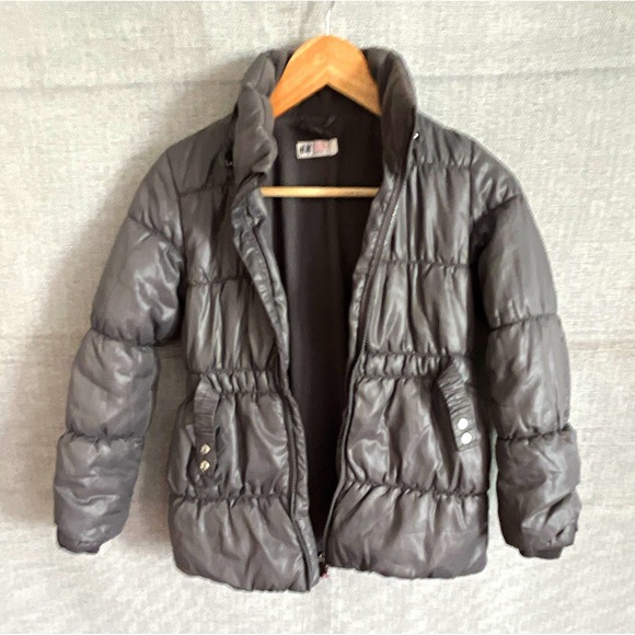 H&M Other - H&M Unisex Kids Size 12 Gray Puffer Jacket Full Zip Long Sleeve Padded
